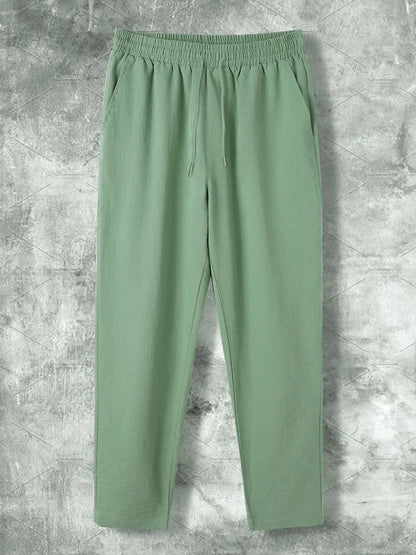 Collared Buttoned Cuffed Pocketed Gathered Relaxed Matching Set