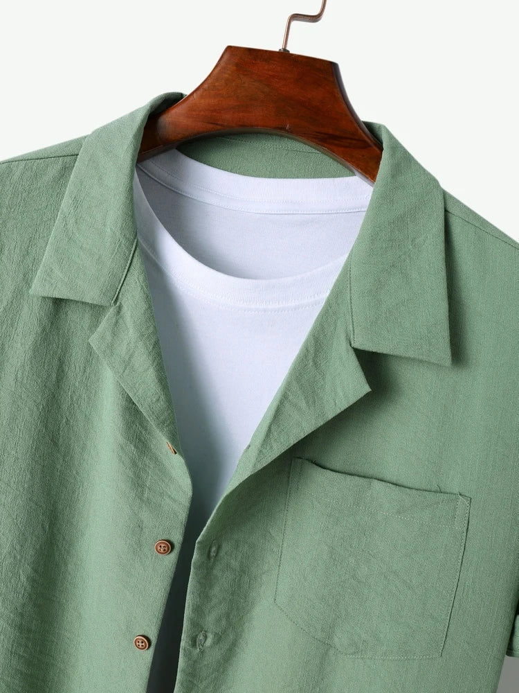 Collared Buttoned Cuffed Pocketed Gathered Relaxed Matching Set