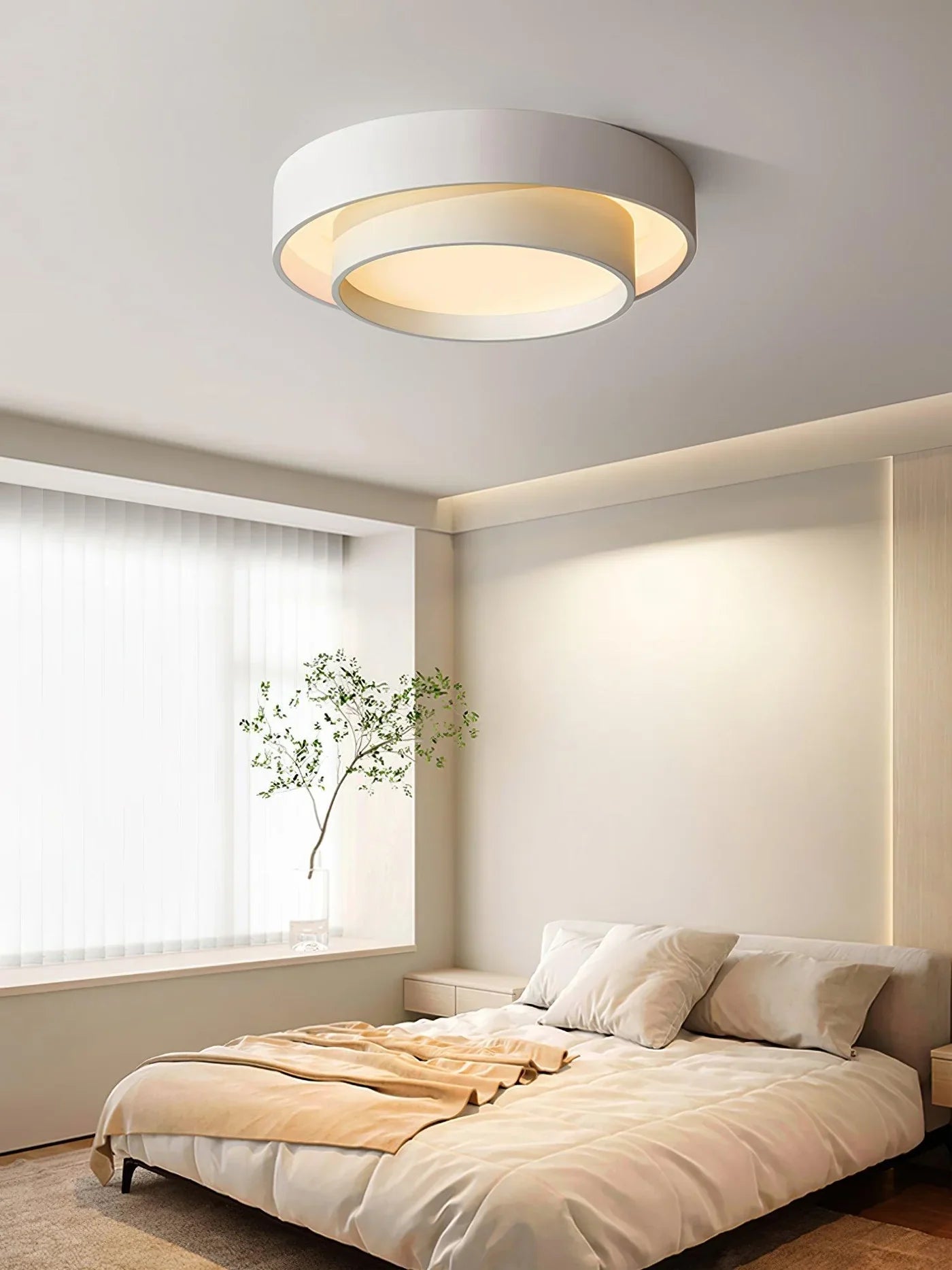 Flush Mount Round Ceiling Lamp