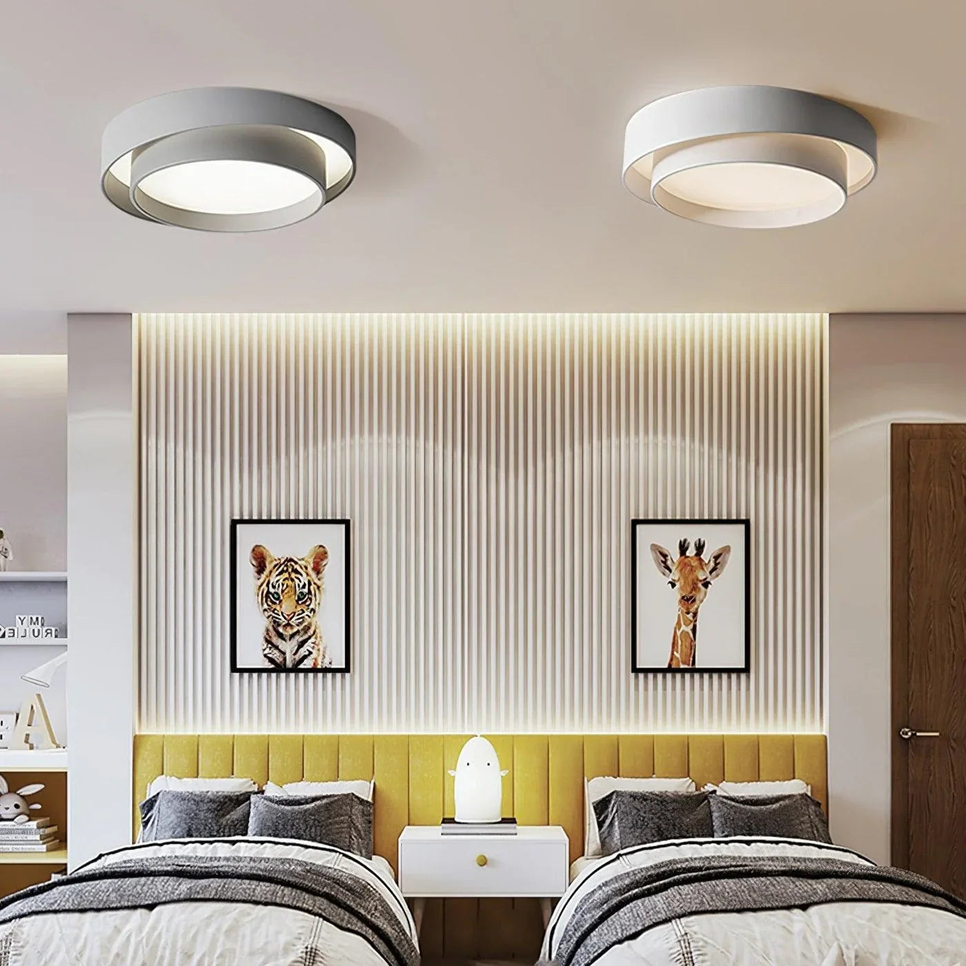 Flush Mount Round Ceiling Lamp