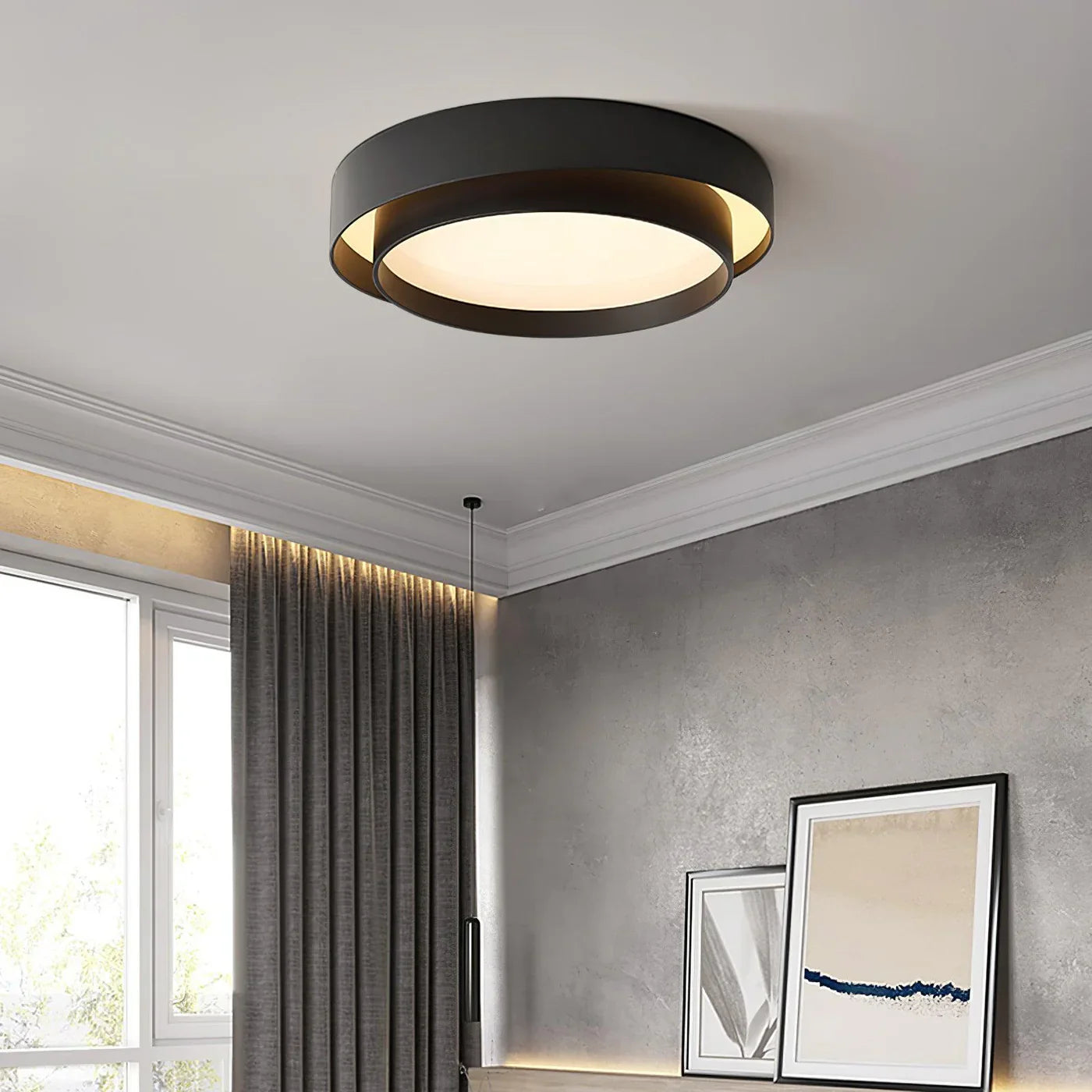 Flush Mount Round Ceiling Lamp