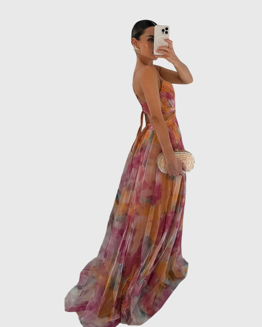 Ruched Flowy Dress