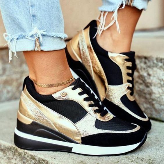 Laced Low-Top Sneakers