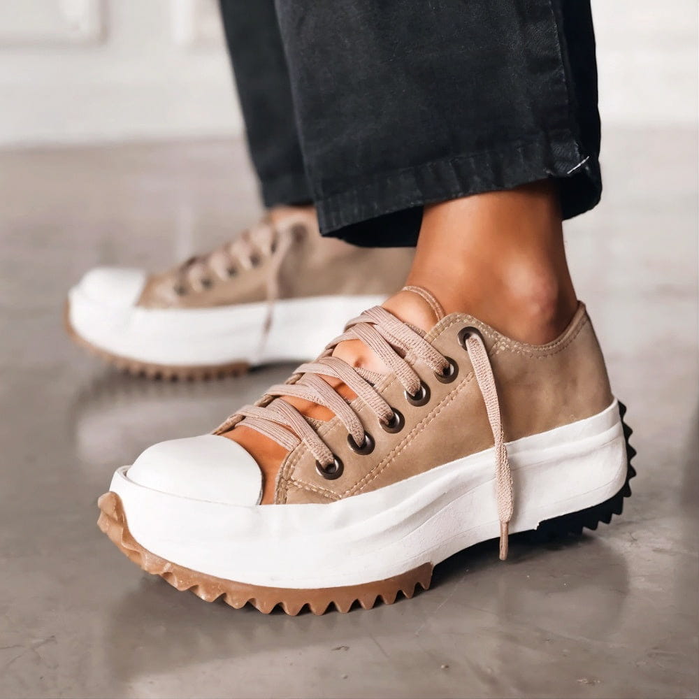 Chunky Flatform Low Top Sneakers