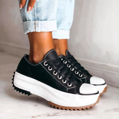 Chunky Flatform Low Top Sneakers