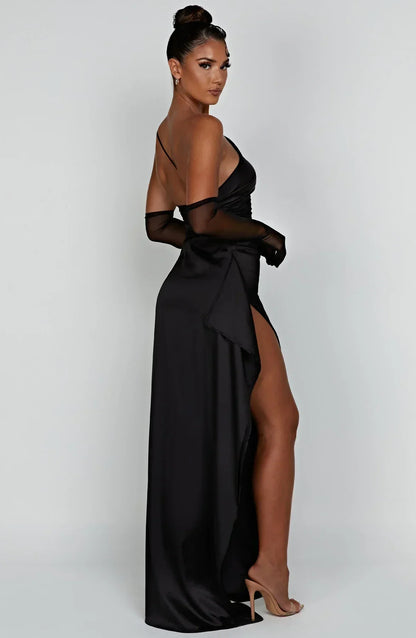 One-Shoulder Ruched Dress