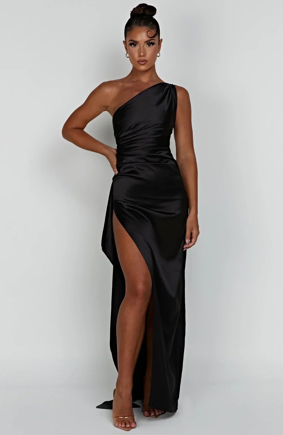One-Shoulder Ruched Dress