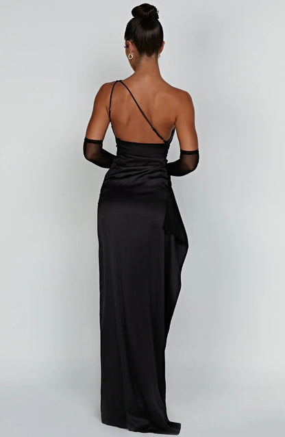 One-Shoulder Ruched Dress