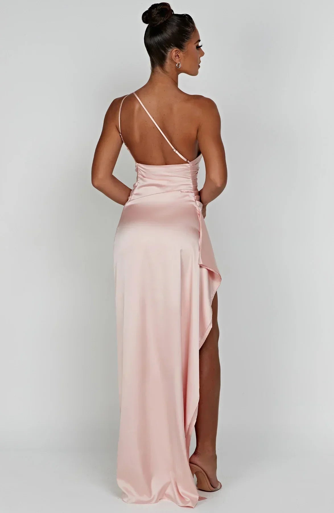 One-Shoulder Ruched Dress
