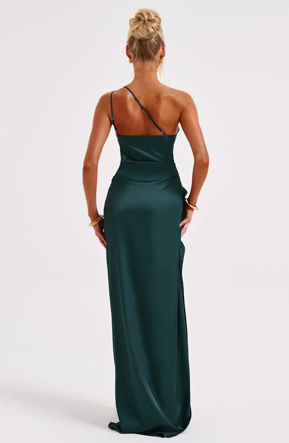 One-Shoulder Ruched Dress