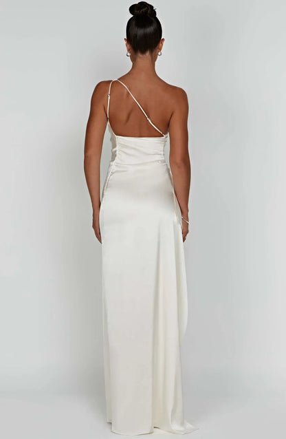 One-Shoulder Ruched Dress