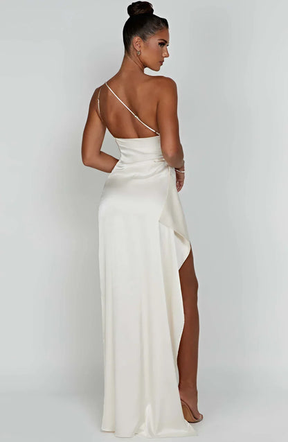 One-Shoulder Ruched Dress