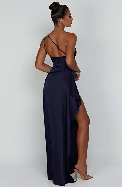 One-Shoulder Ruched Dress