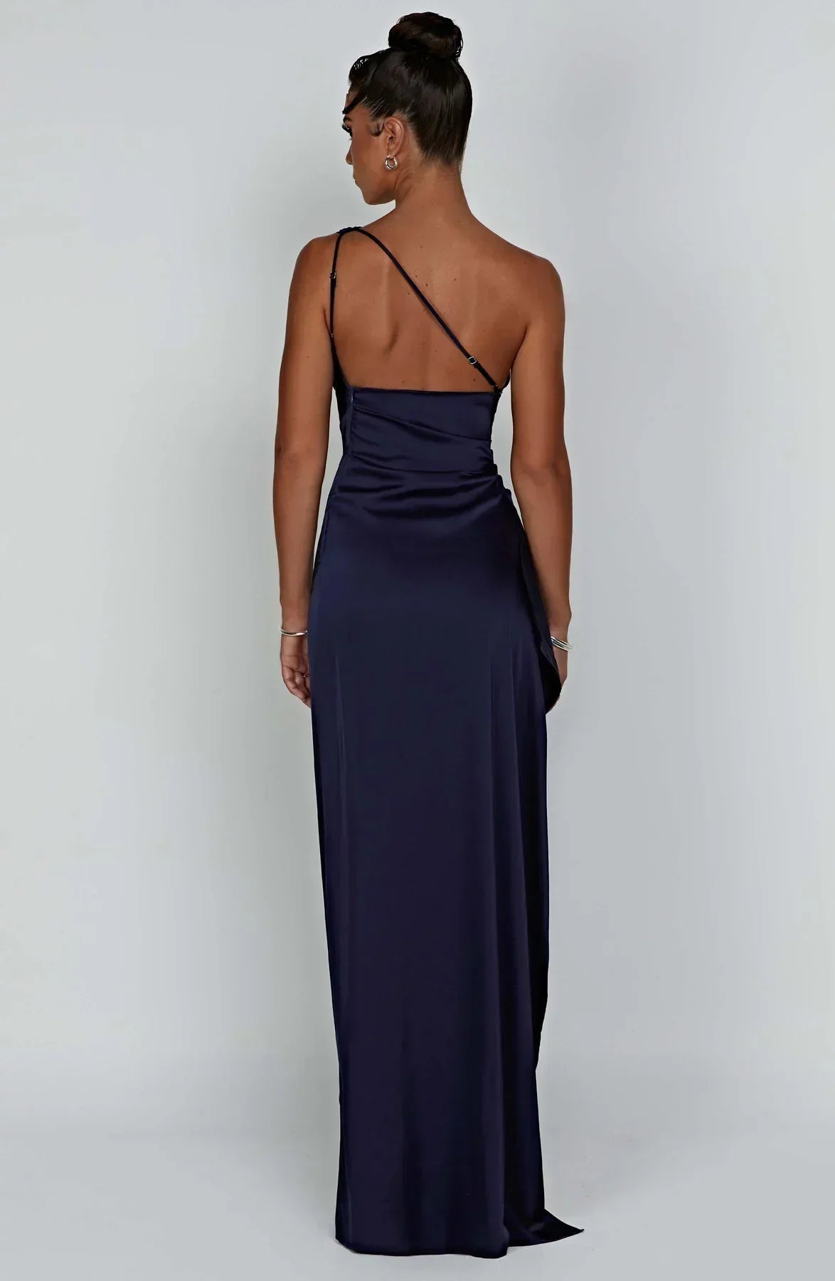 One-Shoulder Ruched Dress
