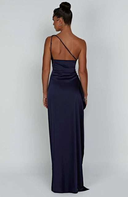 One-Shoulder Ruched Dress