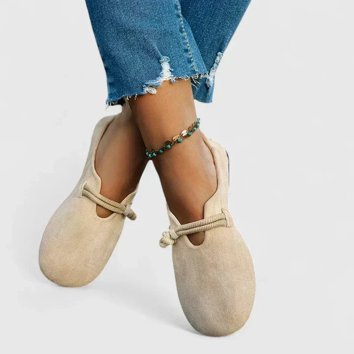 Round Toe Knotted Flat Loafers