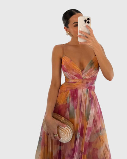 Ruched Flowy Dress