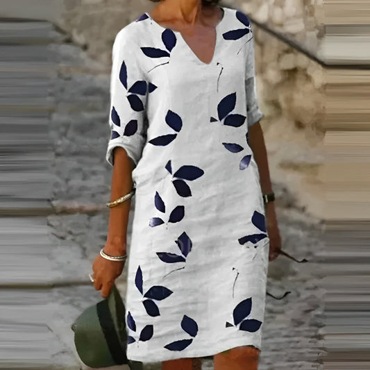 Straight Loose Cuffed Short Dress