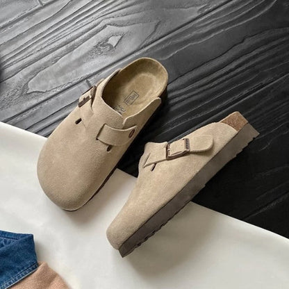 Women's Buckle Strap Slip-On Boston Clogs
