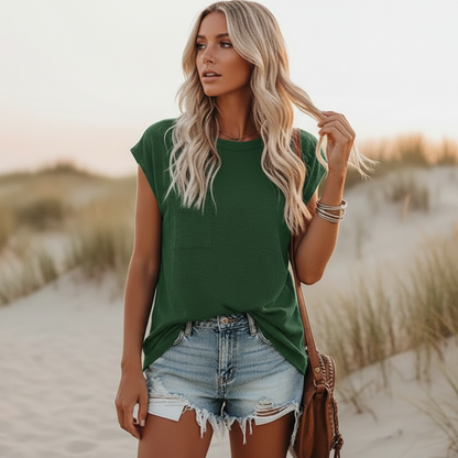Round Neck Short Sleeve T-Shirt