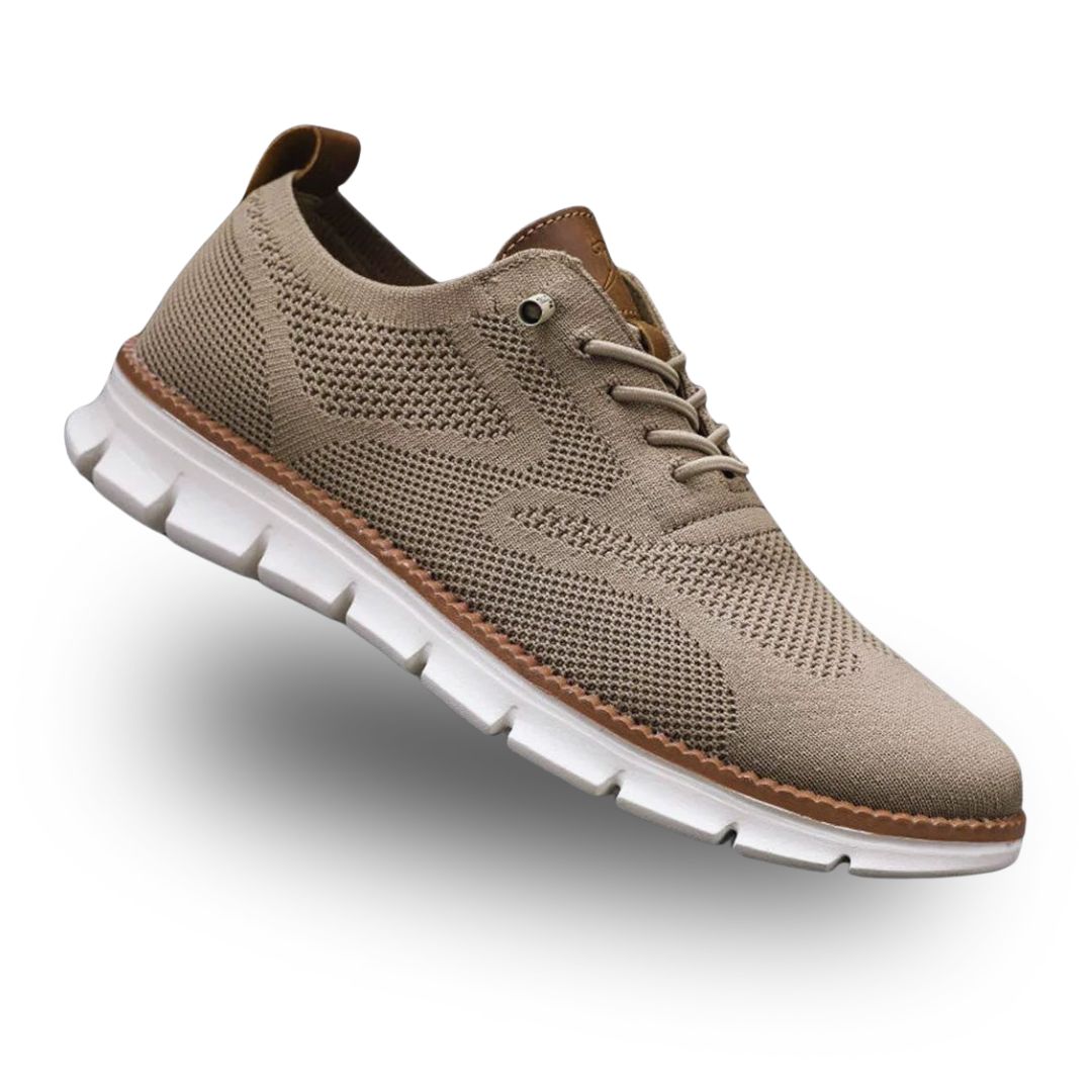 Textured Laced Paneled Ridged Low Sneakers