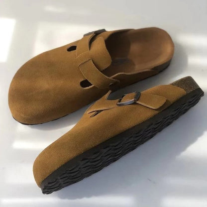 Women's Buckle Strap Slip-On Boston Clogs