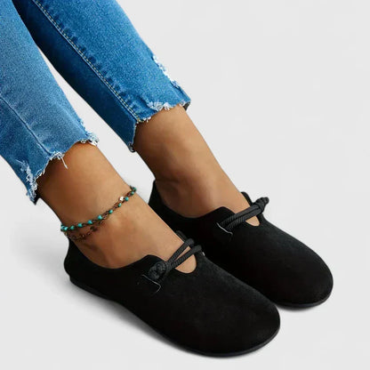 Round Toe Knotted Flat Loafers