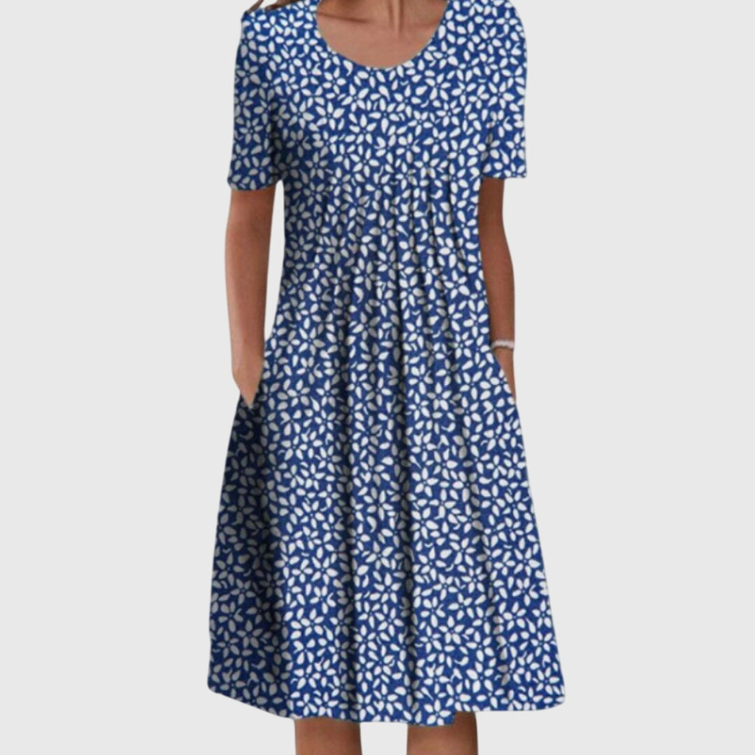 Printed Pocketed Dress
