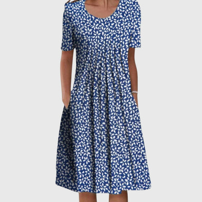Printed Pocketed Dress