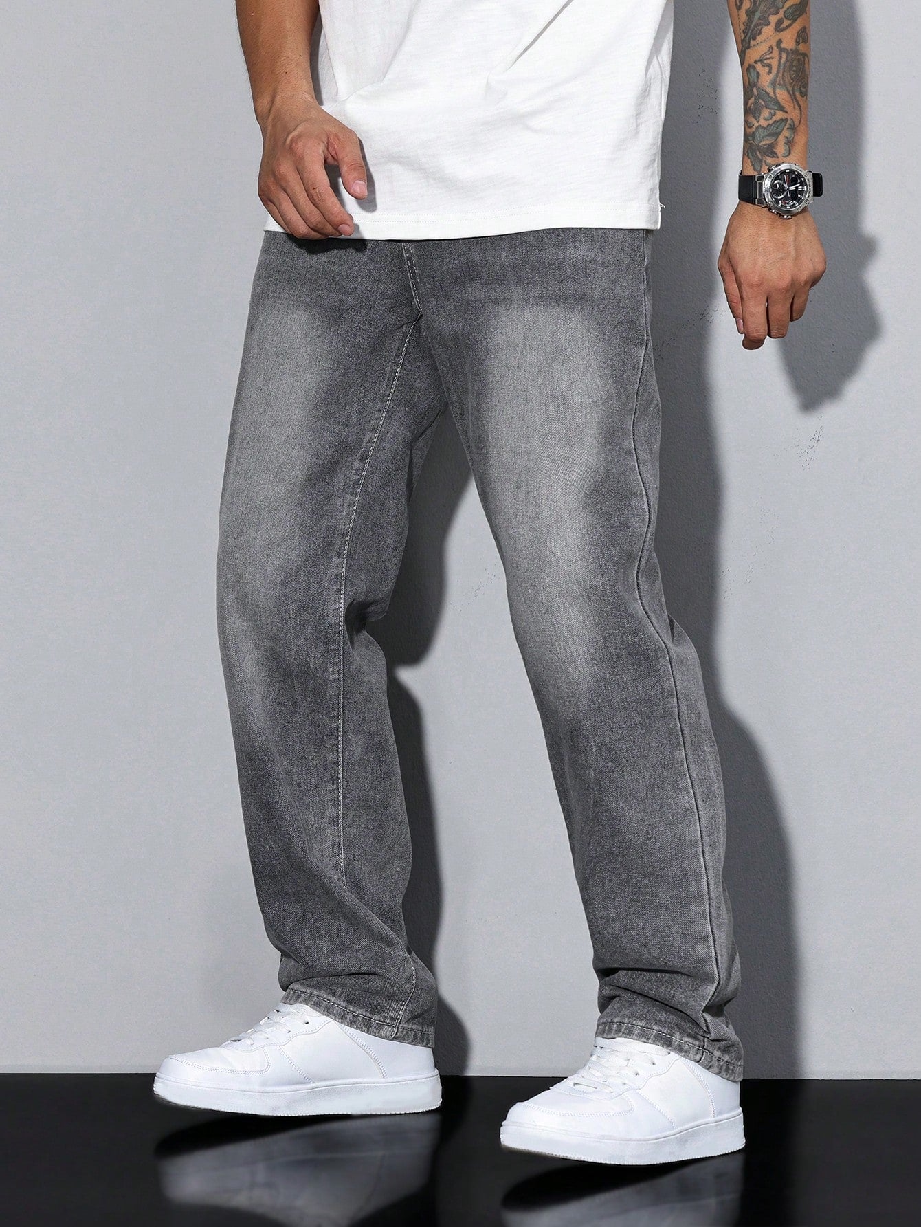 Washed Denim Trouser for Men