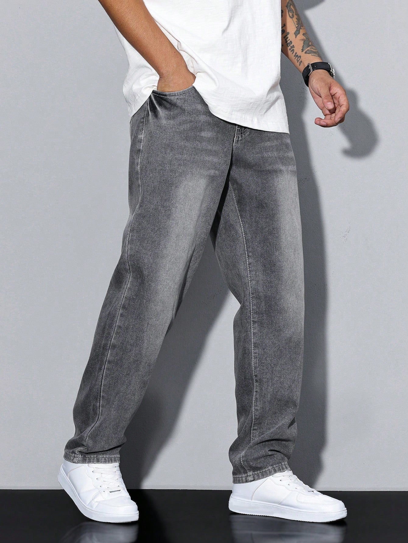 Washed Denim Trouser for Men