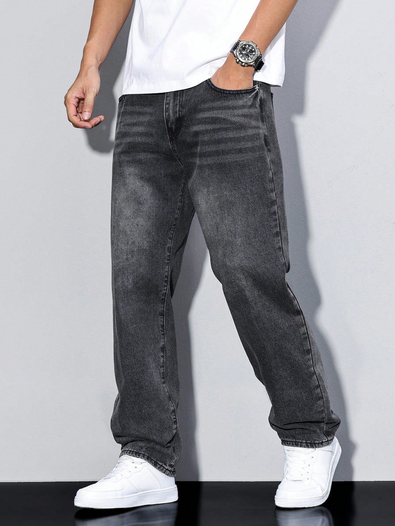 Washed Denim Trouser for Men