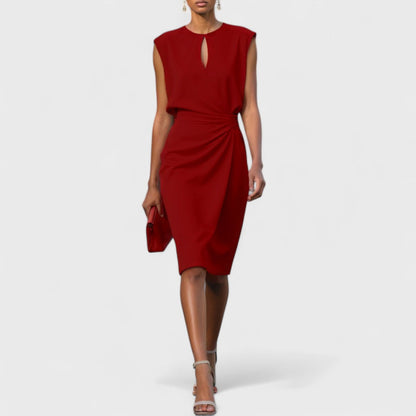 Sleeveless Drape Dress