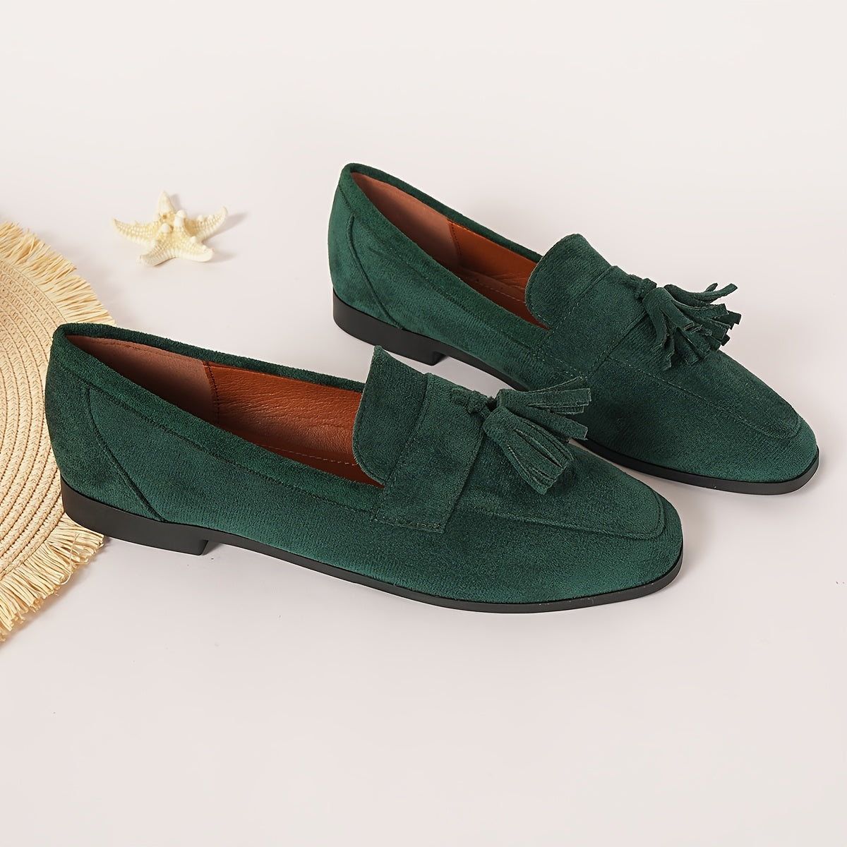 Women's Tasselled Round Toe Flat Loafers
