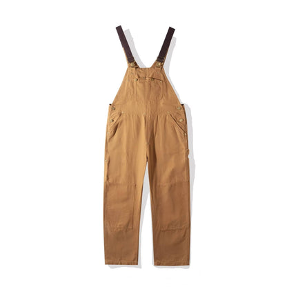 Long Buttoned Pocketed Strappy Jumpsuit
