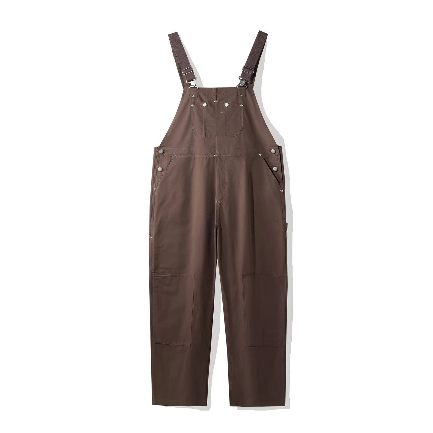 Long Buttoned Pocketed Strappy Jumpsuit