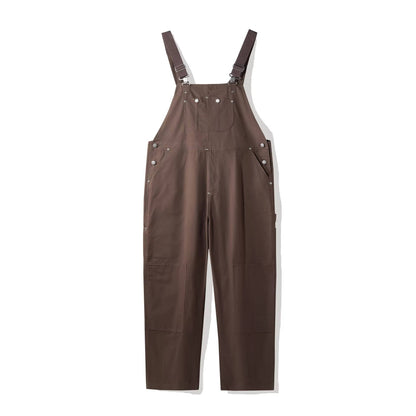 Long Buttoned Pocketed Strappy Jumpsuit