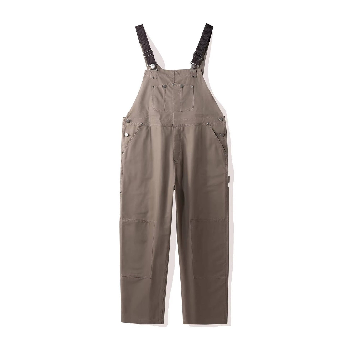 Long Buttoned Pocketed Strappy Jumpsuit