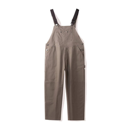 Long Buttoned Pocketed Strappy Jumpsuit