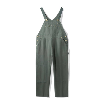 Long Buttoned Pocketed Strappy Jumpsuit