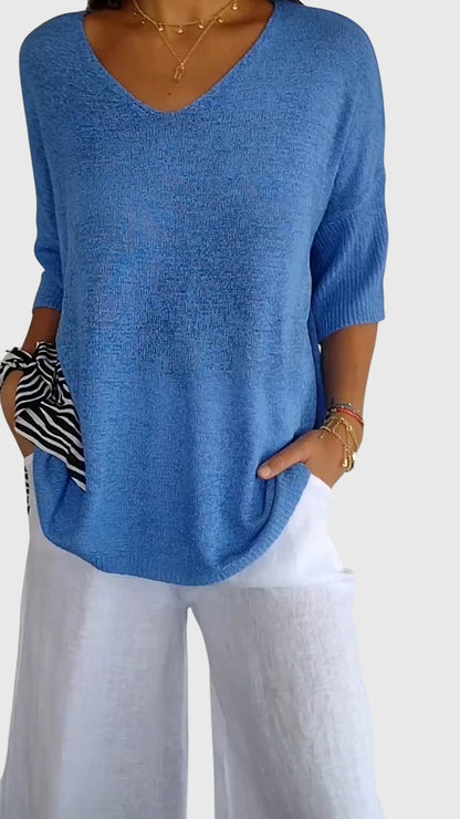 Oversized Three Quarter Blouse