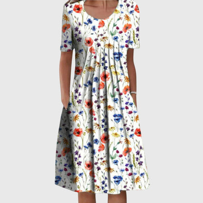Printed Pocketed Dress