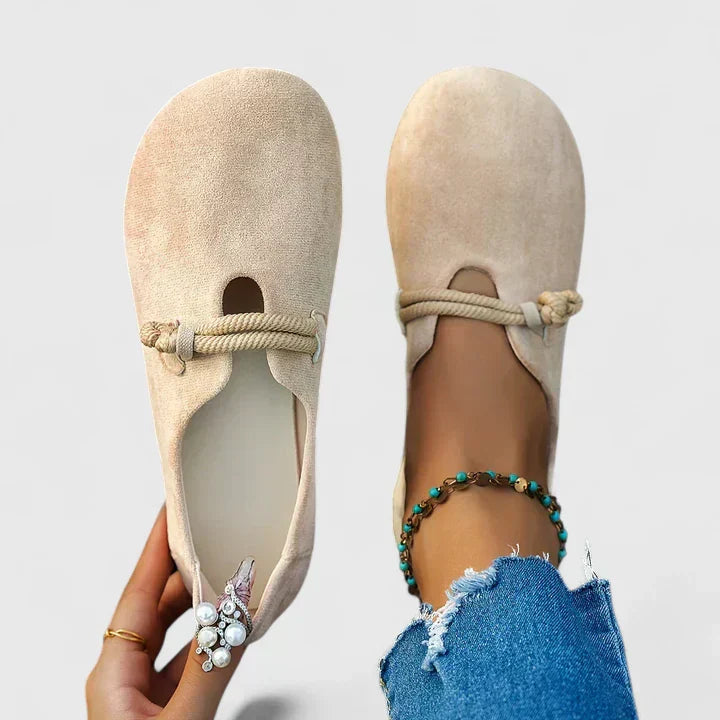 Round Toe Knotted Flat Loafers