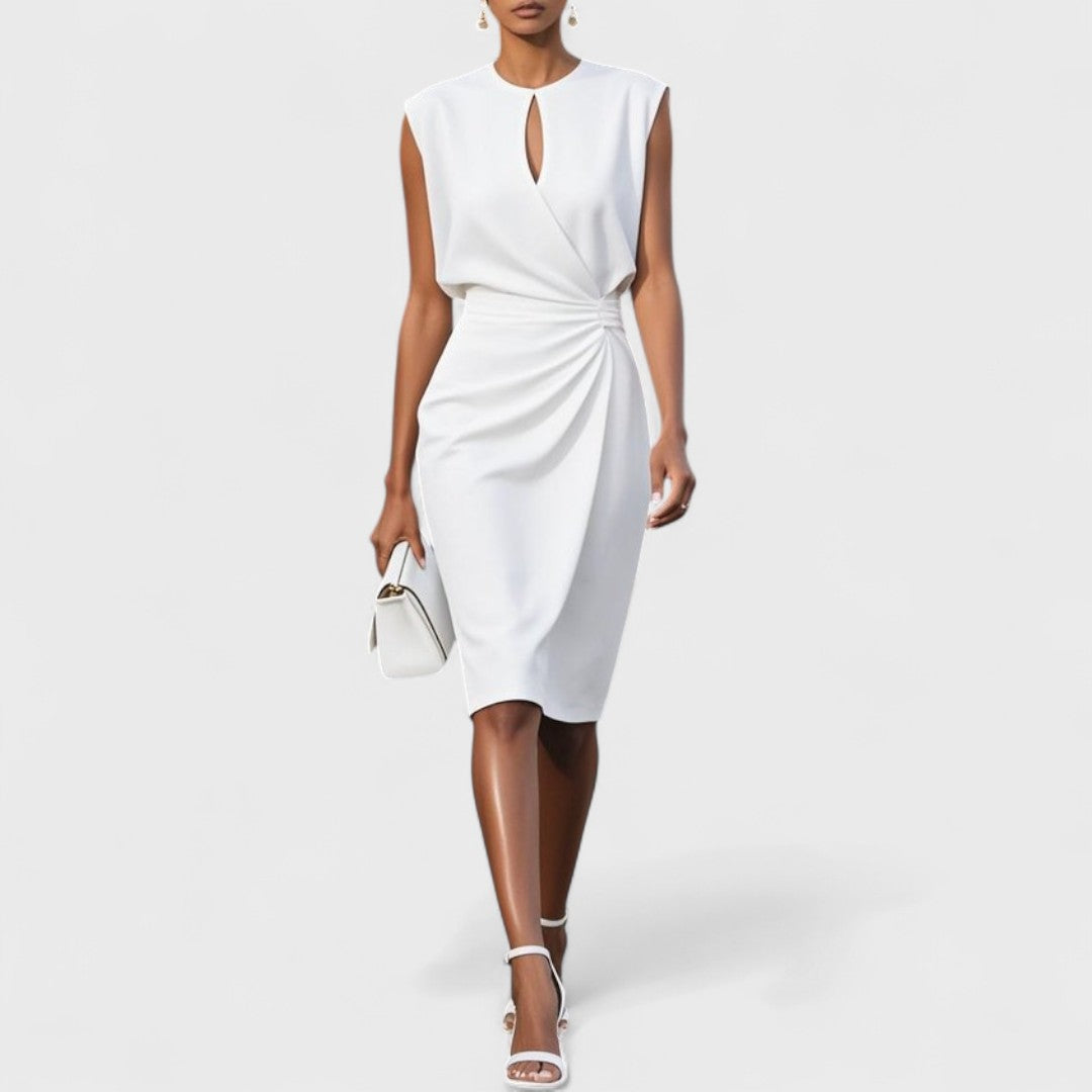 Sleeveless Drape Dress
