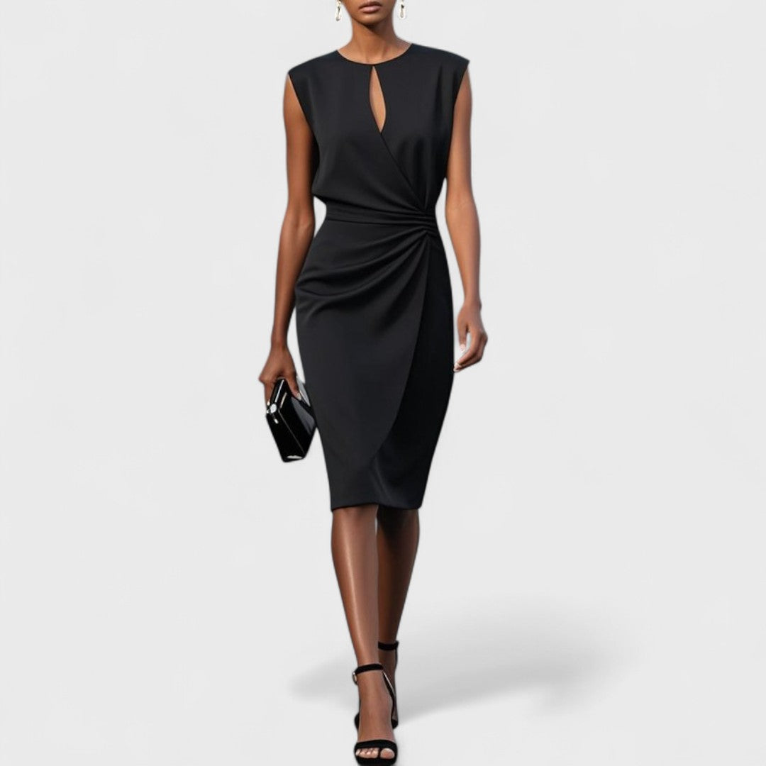 Sleeveless Drape Dress