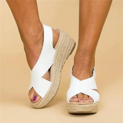 Platform Wedge Open-Toe Sandals