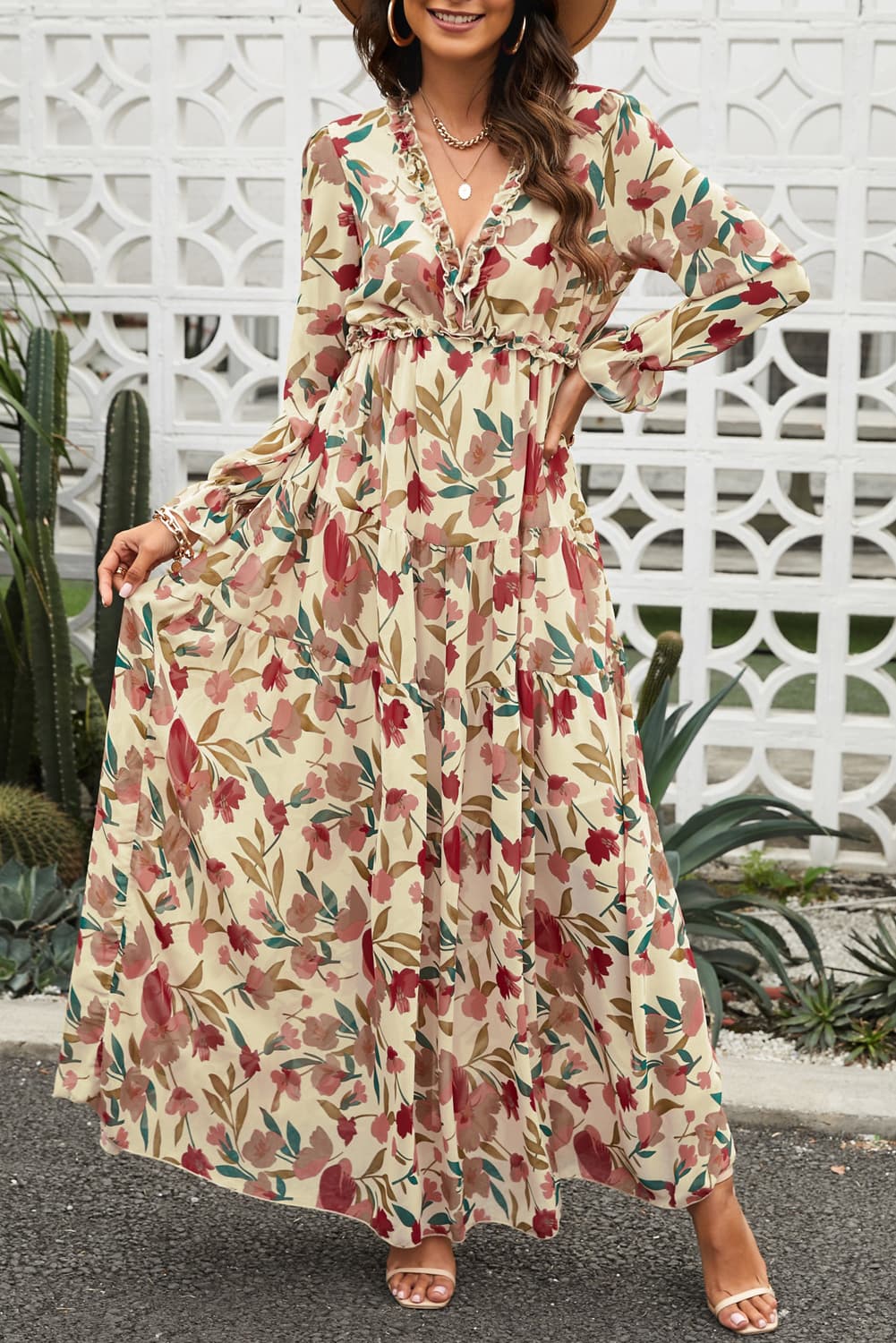 Ruffled Tiered Dress