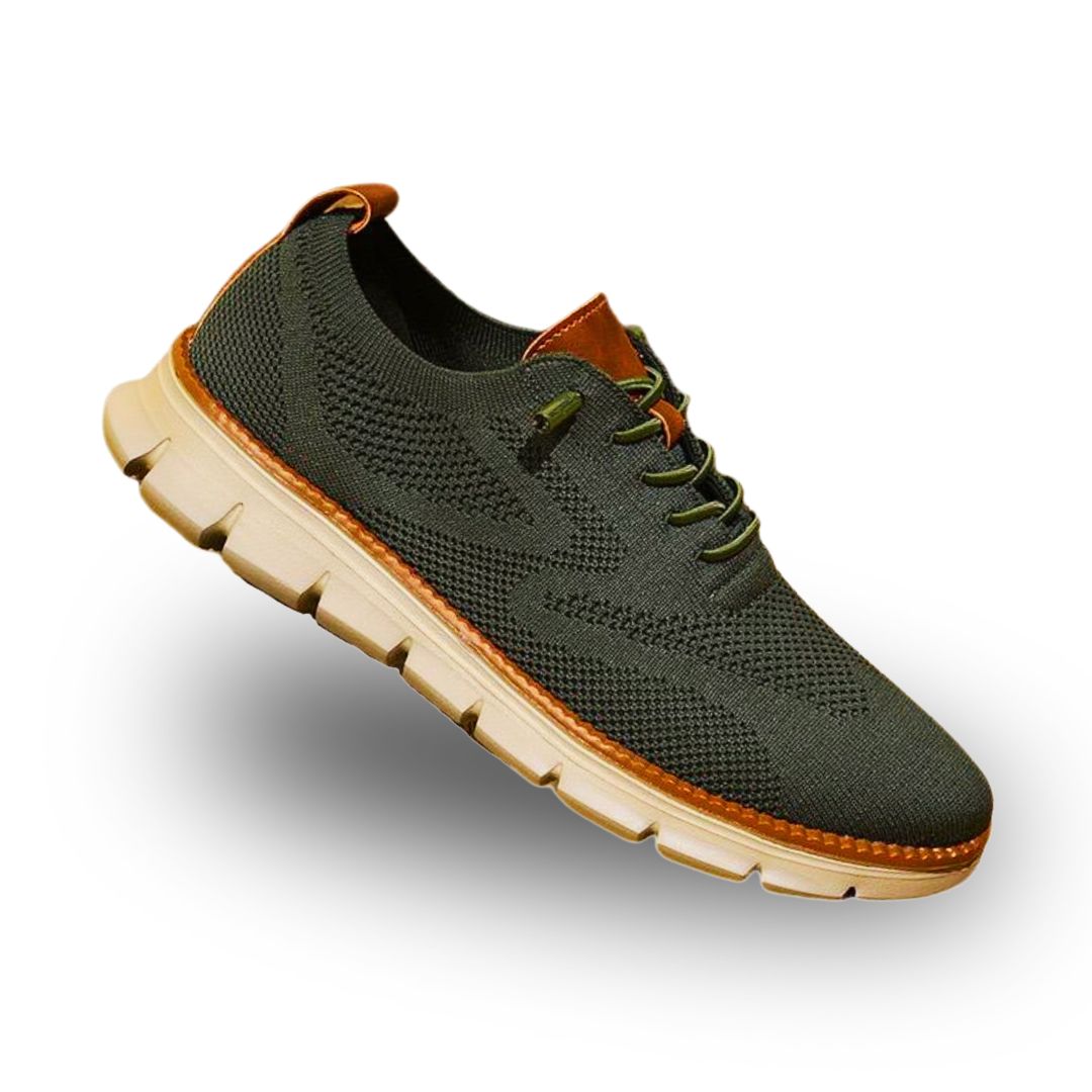 Textured Laced Paneled Ridged Low Sneakers