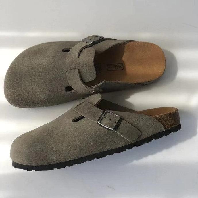 Women's Buckle Strap Slip-On Boston Clogs