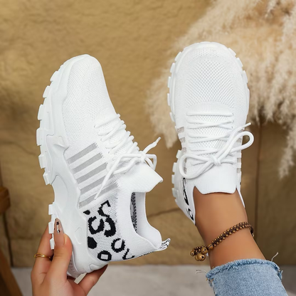 Round Toe Chunky Sole Knit Sneakers